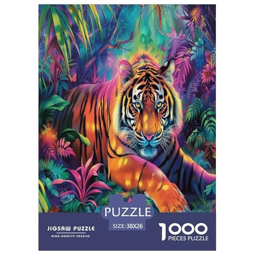 Tiger Puzzle 1000-teilige Schwer Puzzle Spielzeug Lernspiel Impossible Herausforderungsspielzeug Für Erwachsene Und Kinder in Bewährter 38x26cm/1000pcs Tiger Puzzle 1000-teilige Schwer Puzzle Spielzeug Lernspiel Impossible Herausforderungsspielzeug Für Erwachsene Und Kinder in Bewährter 38x26cm/1000pcs von RJAVAGFZL