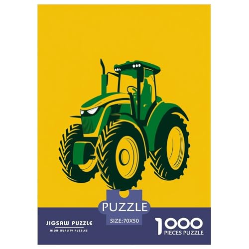 Traktor Puzzle 1000-teilige Schwer Puzzle Spielzeug Pädagogisches Spiel Impossible Herausforderungsspielzeug Für Erwachsene Und Kinder in Bewährter 70x50cm/1000pcs von RJAVAGFZL
