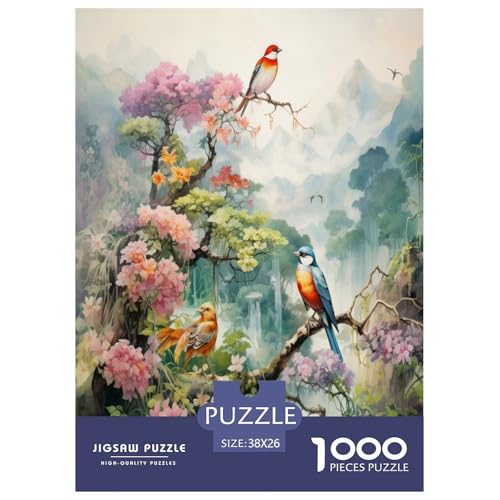 Vögel und Blumen Puzzle 1000 Teile Schwer Puzzle Spielzeug Lernspiel Impossible Herausforderungsspielzeug Für Erwachsene Und Kinder in Bewährter 38x26cm/1000pcs Vögel und Blumen Puzzle 1000 Teile Schwer Puzzle Spielzeug Lernspiel Impossible Herausforderungsspielzeug Für Erwachsene Und Kinder in Bewährter 38x26cm/1000pcs von RJAVAGFZL