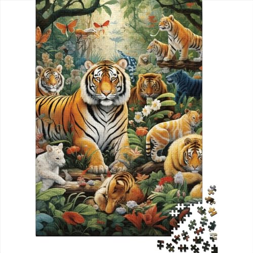 Waldtiere Puzzle 1000-teilige Schwer Puzzle Spielzeug Pädagogisches Spiel Impossible Herausforderungsspielzeug Für Erwachsene Und Kinder in Bewährter 1000pcs (75x50cm) von RJAVAGFZL