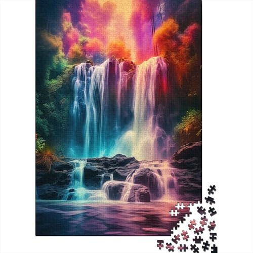 Wasserfall Puzzle 1000 Teile Puzzle Für Erwachsene Und Kinder Ab 14 Jahren Puzzel 1000pcs (75x50cm) von RJAVAGFZL