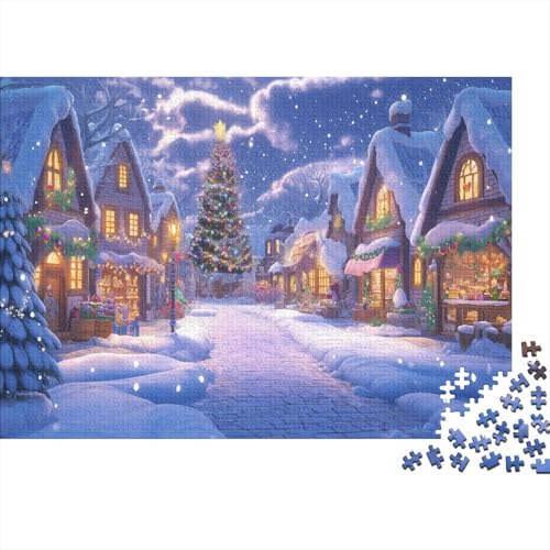 Weihnachtsbaum 1000 Teile, Impossible Puzzle,Geschicklichkeitsspiel Für Die Ganze Familie, Erwachsenenpuzzle Ab 14 Jahren Puzzel 1000pcs (75x50cm) von RJAVAGFZL