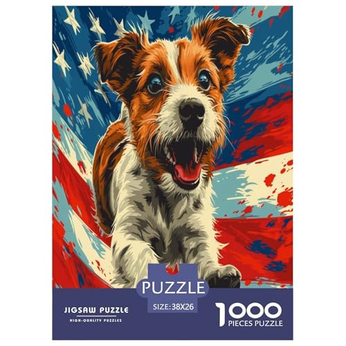 Westie Puzzle 1000-teilige Schwer Puzzle Spielzeug Pädagogisches Spiel Impossible Herausforderung Spielzeug Für Erwachsene Kinder 38x26cm/1000pcs von RJAVAGFZL