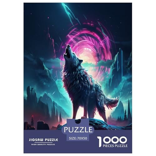 Wolf Puzzle 1000 Teile Schwer Puzzle Spielzeug Lernspiel Impossible Herausforderung Spielzeug Für Erwachsene Kinder 70x50cm/1000pcs Wolf Puzzle 1000 Teile Schwer Puzzle Spielzeug Lernspiel Impossible Herausforderung Spielzeug Für Erwachsene Kinder 70x50cm/1000pcs von RJAVAGFZL