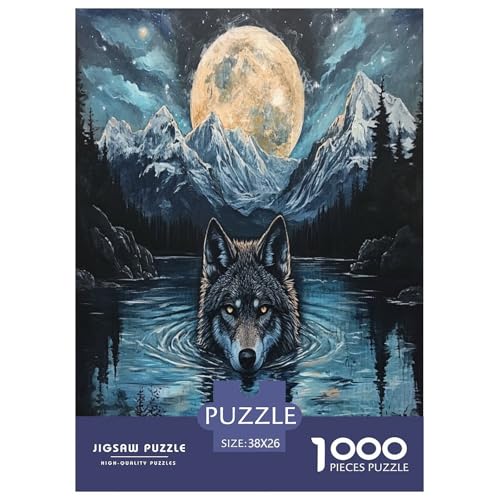Wolf Puzzle 1000-teilige Schwer Puzzle Spielzeug Lernspiel Impossible Herausforderung Spielzeug Für Erwachsene Und Kinder in Bewährter 38x26cm/1000pcs Wolf Puzzle 1000-teilige Schwer Puzzle Spielzeug Lernspiel Impossible Herausforderung Spielzeug Für Erwachsene Und Kinder in Bewährter 38x26cm/1000pcs von RJAVAGFZL