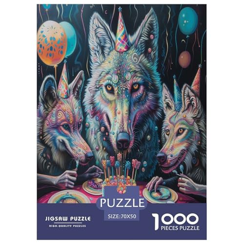 Wolf Puzzle 1000-teilige Schwer Puzzle Spielzeug Lernspiel Impossible Herausforderungsspielzeug Für Erwachsene Kinder 70x50cm/1000pcs Wolf Puzzle 1000-teilige Schwer Puzzle Spielzeug Lernspiel Impossible Herausforderungsspielzeug Für Erwachsene Kinder 70x50cm/1000pcs von RJAVAGFZL
