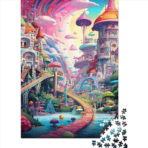 Wunderland Puzzle 1000 Teile Schwer Puzzle Spielzeug Pädagogisches Spiel Impossible Herausforderung Spielzeug Für Erwachsene Und Kinder Ab 12 Jahren 1000pcs (75x50cm) von RJAVAGFZL