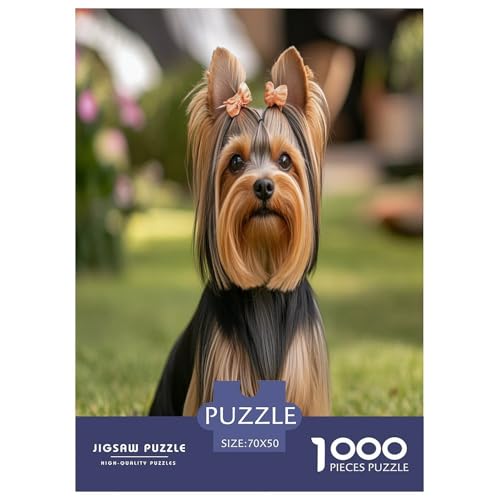 Yorkshire Terrier Puzzles 1000 Teile Schwer Puzzle Spielzeug Pädagogisches Spiel Impossible Herausforderungsspielzeug Für Erwachsene Kinder 70x50cm/1000pcs Yorkshire Terrier Puzzles 1000 Teile Schwer Puzzle Spielzeug Pädagogisches Spiel Impossible Herausforderungsspielzeug Für Erwachsene Kinder 70x50cm/1000pcs von RJAVAGFZL