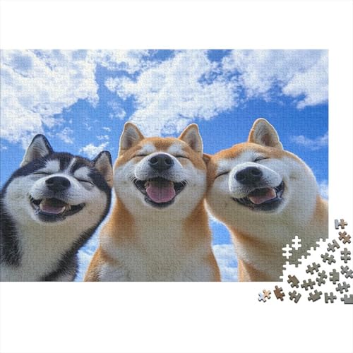 Akita Hund Puzzle 1000 Teile Puzzle Für Erwachsene Und Kinder Ab 14 Jahren Puzzel 1000pcs (75x50cm) von RJLZWKPTF