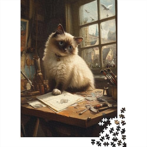 Birman Puzzles 1000 Teile Schwer Puzzle Spielzeug Pädagogisches Spiel Impossible Herausforderung Spielzeug Für Erwachsene Und Kinder Ab 14 Jahren 1000pcs (75x50cm) von RJLZWKPTF