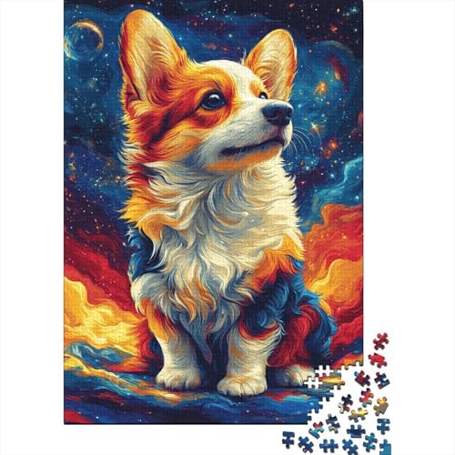 Corgi Puzzle 1000 Teile Schwer Puzzle Spielzeug Pädagogisches Spiel Impossible Herausforderungsspielzeug Für Erwachsene Und Kinder Ab 12 Jahren 1000pcs (75x50cm) von RJLZWKPTF