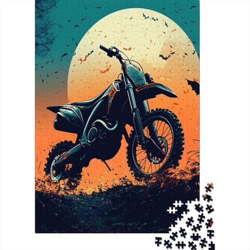 Dirt Bike Puzzles 1000 Teile Schwer Puzzle Spielzeug Pädagogisches Spiel Impossible Herausforderung Spielzeug Für Erwachsene Und Kinder Ab 12 Jahren 1000pcs (75x50cm) von RJLZWKPTF