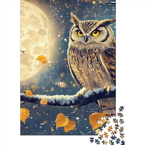 Eule Puzzle 1000 Teile Schwer Puzzle Spielzeug Lernspiel Impossible Herausforderung Spielzeug Für Erwachsene Und Kinder Ab 12 Jahren 1000pcs (75x50cm) von RJLZWKPTF