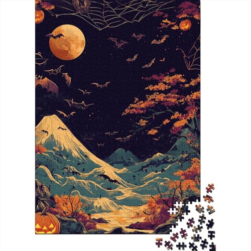 Fledermaus Puzzles 1000 Teile Schwer Puzzle Spielzeug Pädagogisches Spiel Impossible Herausforderungsspielzeug Für Erwachsene Und Kinder Ab 14 Jahren 1000pcs (75x50cm) von RJLZWKPTF