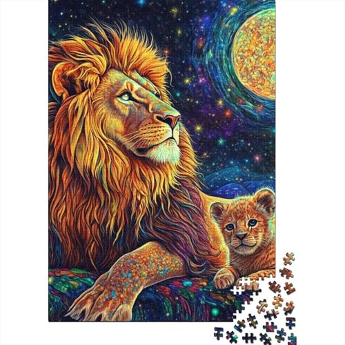 Löwe Puzzle 1000 Teile Schwer Puzzle Spielzeug Lernspiel Impossible Herausforderung Spielzeug Für Erwachsene Und Kinder Ab 14 Jahren 1000pcs (75x50cm) von RJLZWKPTF