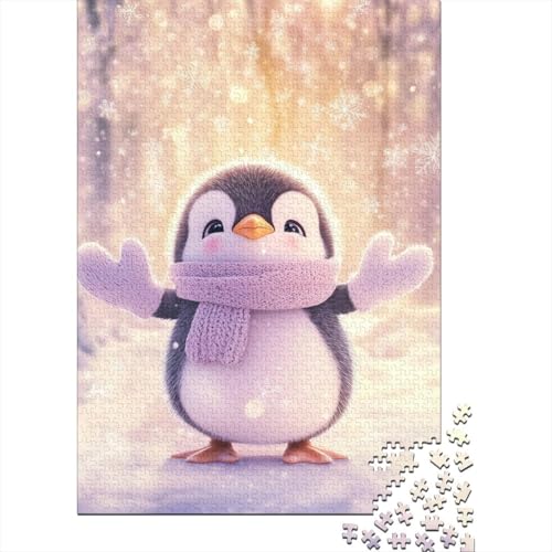 Pinguin Puzzles 1000 Teile Schwer Puzzle Spielzeug Pädagogisches Spiel Impossible Herausforderungsspielzeug Für Erwachsene Und Kinder Ab 14 Jahren 1000pcs (75x50cm) von RJLZWKPTF