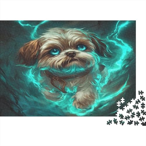 Shih Tzu. Puzzlespiel 1000 Teile Puzzle Für Erwachsene Und Kinder Ab 14 Jahren, Puzzle-Motiv Erwachsenen Puzzlespiel Puzzel 1000pcs (75x50cm) von RJLZWKPTF