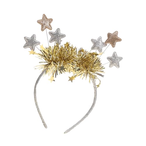 RKJRTK Haarreif mit Weihnachtssternen, Blingbling Stage, Blingbling, Kopfbedeckung, Stern, Weihnachtsfeier, Requisiten, Stern, Geschenk, Stirnband RKJRTK Haarreif mit Weihnachtssternen, Blingbling Stage, Blingbling, Kopfbedeckung, Stern, Weihnachtsfeier, Requisiten, Stern, Geschenk, Stirnband von RKJRTK