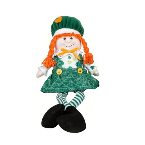 RKJRTK Patricks Day Handgefertigte Gesichtslose Plüschpuppe Patricks Hausgarten Dekoration Für Tisch Geschenk von RKJRTK