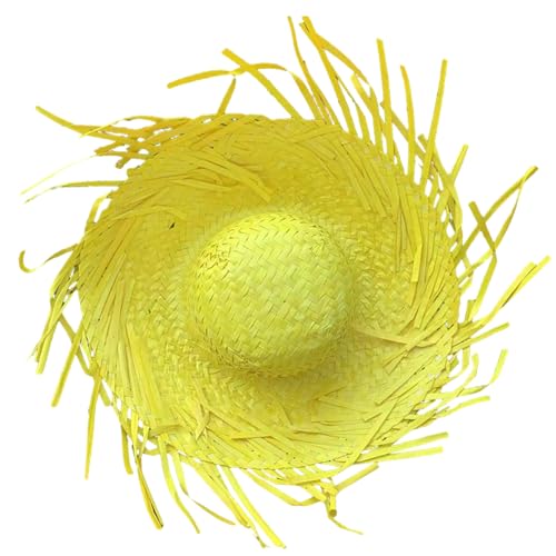 RKJRTK Trendy Mexikanischer Strohhut Mit Zerrissenem Rand Für Festivals Fiesta Mexikaner Themenparty Buntes Strohhut RKJRTK Trendy Mexikanischer Strohhut Mit Zerrissenem Rand Für Festivals Fiesta Mexikaner Themenparty Buntes Strohhut von RKJRTK