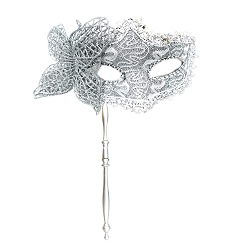 RKJRTK Venezianische Schmetterlingsmaske Frauen Maskerade Maske Halloween Partymaske Mit Haltest Stab Halbe Gesichtsmaske Mardi Gras Maske RKJRTK Venezianische Schmetterlingsmaske Frauen Maskerade Maske Halloween Partymaske Mit Haltest Stab Halbe Gesichtsmaske Mardi Gras Maske von RKJRTK