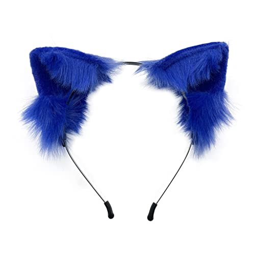 RKJRTK Weiches Tier für Ohren Stirnband Tierohren Kopfschmuck Kätzchen Ohr Haarband Halloween Weihnachten Cosplay Anime Kostüm von RKJRTK