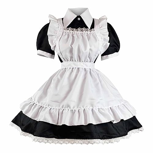 RKaixuni Dienstmädchen-Outfit, Halloween-Kostüm, französisches Dienstmädchenkleid, Cosplay-Kostüm, klassische Schürze, Dienstmädchen-Kostüme, Vintage-Outfits RKaixuni Dienstmädchen-Outfit, Halloween-Kostüm, französisches Dienstmädchenkleid, Cosplay-Kostüm, klassische Schürze, Dienstmädchen-Kostüme, Vintage-Outfits von RKaixuni