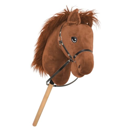 RL24 - Hobby Horse Pferde IRHFree Spirit von Imperial Riding – Steckenpferd – Spielpferd aus Plüsch mit Holzstock & Mähne – Stockpferd ohne Griffe & Rollen – Hobby Horsing – Chestnut von RL24