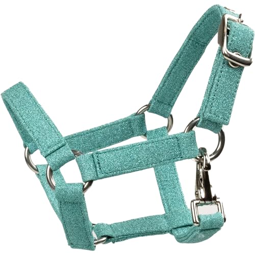 RL24 - Spielzeughalfter von My Hobby Horse – Steckenpferd Halfter für Kinder – Spielzeug Pferdehalfter mit Karabiner & Verstellbarer Schnalle – Blau Glitter von RL24
