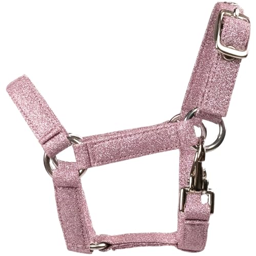 RL24 - Spielzeughalfter von My Hobby Horse – Steckenpferd Halfter für Kinder – Spielzeug Pferdehalfter mit Karabiner & Verstellbarer Schnalle – Pink Glitter von RL24