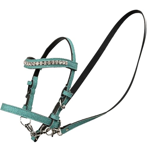 RL24 - Spielzeugtrense von My Hobby Horse – Trense für Steckenpferd – mit abnehmbarem Gebiss & Zügel – inkl. Stirnband mit glänzenden Steinen – Stockpferd Zubehör – Blau von RL24