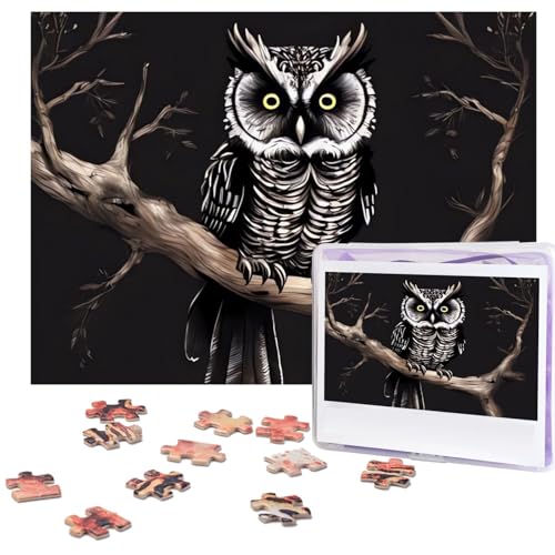 Late Night Owl Puzzles Personalized Puzzle 500 Pieces Jigsaw Puzzles from Photos Picture Puzzle for Adults Family (51.8 cm x 38.1 cm) von RLDOBOFE