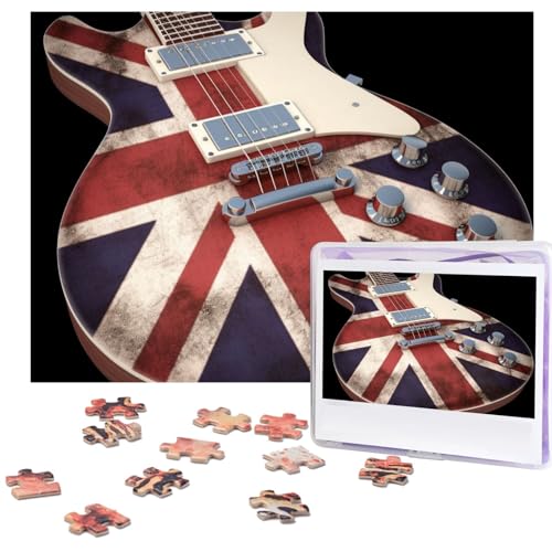 Puzzle 500 Teile Gitarre Britische Flagge Puzzle Holz Fotopuzzle für Erwachsene Personalisiertes Bilderpuzzle Klassisches Puzzle für Familie Hochzeit Geburtstag Valentinstag Geschenke 51,8 x 38,1 cm Puzzle 500 Teile Gitarre Britische Flagge Puzzle Holz Fotopuzzle für Erwachsene Personalisiertes Bilderpuzzle Klassisches Puzzle für Familie Hochzeit Geburtstag Valentinstag Geschenke 51,8 x 38,1 cm von RLDOBOFE