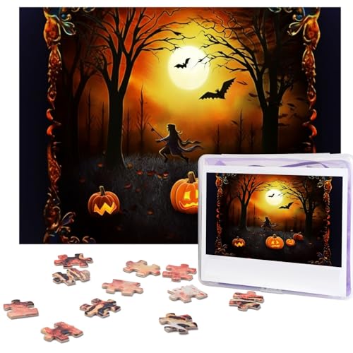 Puzzles, 500 Teile, Halloween-Party-Puzzle, Holz-Fotopuzzle für Erwachsene, personalisiertes Bild, Puzzle, klassisches Puzzle für Familie, Hochzeit, Geburtstag, Valentinstag, Geschenke, 51,8 x 38,1 cm Puzzles, 500 Teile, Halloween-Party-Puzzle, Holz-Fotopuzzle für Erwachsene, personalisiertes Bild, Puzzle, klassisches Puzzle für Familie, Hochzeit, Geburtstag, Valentinstag, Geschenke, 51,8 x 38,1 cm von RLDOBOFE