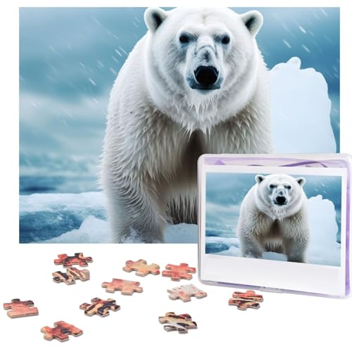 Puzzles, 500 Teile, cooles Tier, weißer Eisbär, Puzzle, Holzfotopuzzle für Erwachsene, personalisiertes Bild, Puzzle, klassisches Puzzle für Familie, Hochzeit, Valentinstag, Geschenke, 51,8 x 38,1 cm Puzzles, 500 Teile, cooles Tier, weißer Eisbär, Puzzle, Holzfotopuzzle für Erwachsene, personalisiertes Bild, Puzzle, klassisches Puzzle für Familie, Hochzeit, Valentinstag, Geschenke, 51,8 x 38,1 cm von RLDOBOFE