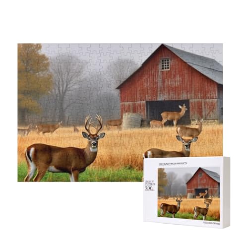 Puzzles 500 Teile Bauernhof mit Hirsch Puzzle Holz Fotopuzzle für Erwachsene Personalisiertes Bilderpuzzle Klassisches Puzzle für Familie Hochzeit Geburtstag Valentinstag Geschenke 15,7 x 11 Zoll Puzzles 500 Teile Bauernhof mit Hirsch Puzzle Holz Fotopuzzle für Erwachsene Personalisiertes Bilderpuzzle Klassisches Puzzle für Familie Hochzeit Geburtstag Valentinstag Geschenke 15,7 x 11 Zoll von RLDOBOFE