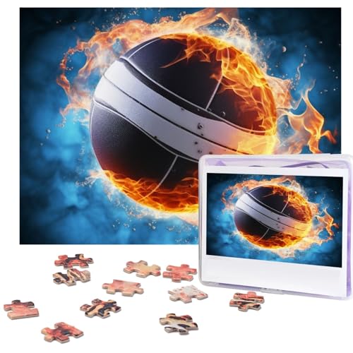 Puzzles 500 Teile Eis und Feuer Volleyball Puzzles Holz Fotopuzzle für Erwachsene Personalisiertes Bilderpuzzle Klassisches Puzzle für Familie Hochzeit Geburtstag Valentinstag Geschenke 51,8 x 38,1 cm Puzzles 500 Teile Eis und Feuer Volleyball Puzzles Holz Fotopuzzle für Erwachsene Personalisiertes Bilderpuzzle Klassisches Puzzle für Familie Hochzeit Geburtstag Valentinstag Geschenke 51,8 x 38,1 cm von RLDOBOFE