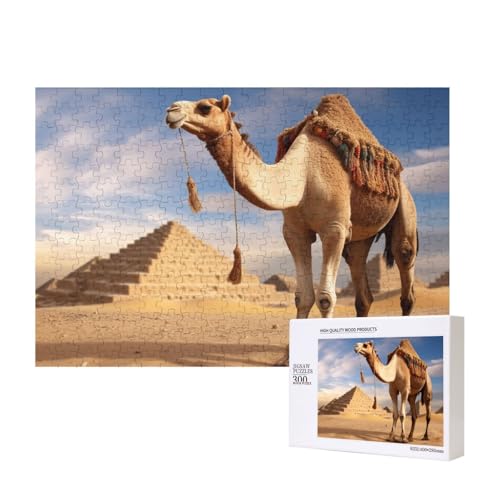 Puzzles 500 Teile Kamel Puzzle Holz Fotopuzzle für Erwachsene Personalisiertes Bilderpuzzle Klassisches Puzzle für Familie Hochzeit Geburtstag Valentinstag Geschenke 15,7 x 11 Zoll von RLDOBOFE