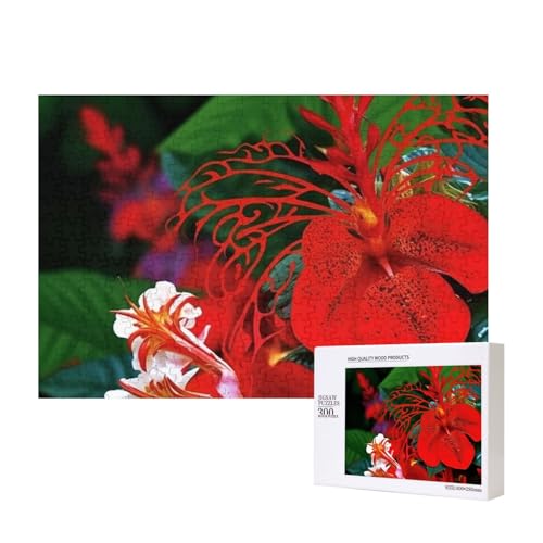 Puzzles 500 Teile Rote Blumen tropische Puzzles Holz Fotopuzzle für Erwachsene Personalisiertes Bilderpuzzle Klassisches Puzzle für Familie Hochzeit Geburtstag Valentinstag Geschenke 39,5 x 27,9 cm Puzzles 500 Teile Rote Blumen tropische Puzzles Holz Fotopuzzle für Erwachsene Personalisiertes Bilderpuzzle Klassisches Puzzle für Familie Hochzeit Geburtstag Valentinstag Geschenke 39,5 x 27,9 cm von RLDOBOFE