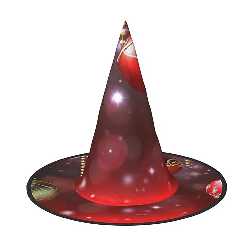 RLDOBOFE Halloween-Hexenhut mit Aufschrift "Merry Christmas", Cosplay, Halloween-Dekoration, Kostümzubehör für Halloween-Party, 2 Stück von RLDOBOFE