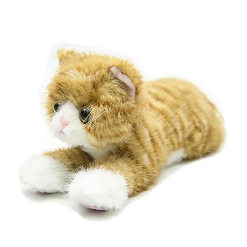 RLOMUTE 20.8Zoll Gelb Katze-Plüschtier realistisches Kätzchen-Stofftier Spielzeug weiches kuscheliges für Gastgeschenke Begleiter Schlafzimmer Auto Heimdekoration Sammlergeschenk für Kinder RLOMUTE 20.8Zoll Gelb Katze-Plüschtier realistisches Kätzchen-Stofftier Spielzeug weiches kuscheliges für Gastgeschenke Begleiter Schlafzimmer Auto Heimdekoration Sammlergeschenk für Kinder von RLOMUTE