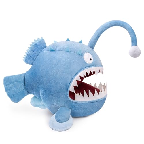 RLOMUTE 9.8 Zoll blau Seeteufel-Plüschtier realistisches Anglerfisch-Im Dunkeln leuchtendes Spielzeug kuscheliges Begleiter Schlafzimmer Heimdekoration Sammlergeschenk für Kinder Jungen Mädchen RLOMUTE 9.8 Zoll blau Seeteufel-Plüschtier realistisches Anglerfisch-Im Dunkeln leuchtendes Spielzeug kuscheliges Begleiter Schlafzimmer Heimdekoration Sammlergeschenk für Kinder Jungen Mädchen von RLOMUTE