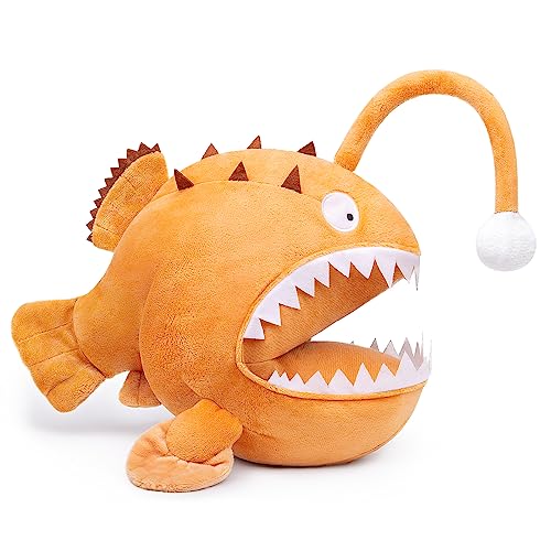 RLOMUTE 9.8 Zoll braun Seeteufel-Plüschtier realistisches Anglerfisch-Im Dunkeln leuchtendes Spielzeug kuscheliges Begleiter Schlafzimmer Heimdekoration Sammlergeschenk für Kinder Jungen Mädchen RLOMUTE 9.8 Zoll braun Seeteufel-Plüschtier realistisches Anglerfisch-Im Dunkeln leuchtendes Spielzeug kuscheliges Begleiter Schlafzimmer Heimdekoration Sammlergeschenk für Kinder Jungen Mädchen von RLOMUTE