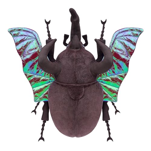RLOMUTE Atlaskäfer Plüschtier realistisches Stofftier weiches Käfer Insect Beetle kuscheliges für Gastgeschenke Begleiter Schlafzimmer Auto Heimdekoration für Kinder Jungen Mädchen 9,8 Zoll braun von RLOMUTE