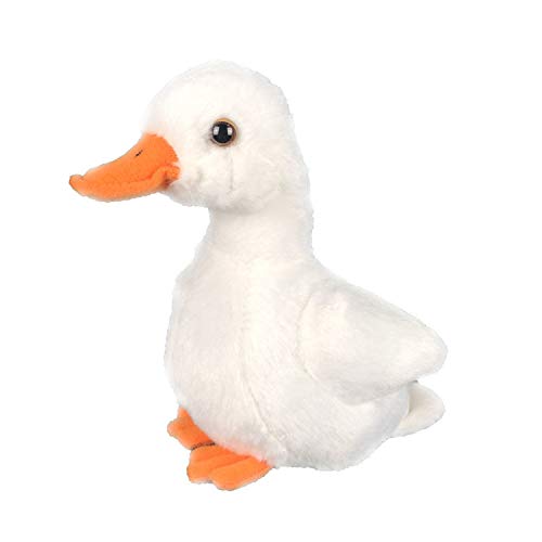 RLOMUTE Niedlicher Bauernhof Spielzeug - Klein Ente Plüschtier Stofftier Weiches Ente Kuscheliges für Gastgeschenke Begleiter Schlafzimmer Heimdekoration für Kinder Jungen Mädchen 5.5Zoll Weiß von RLOMUTE