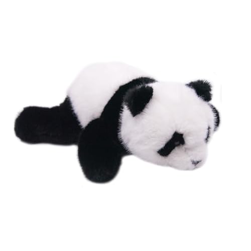 RLOMUTE Panda Plüschtier Gewichtetes Spielzeug Bauchlage Stofftier weiches Panda kuscheliges für Gastgeschenke Bett Schlafkissen Schlafzimmer Weihnachten Heimdekoration für Kinder Weiß 12 Zoll von RLOMUTE