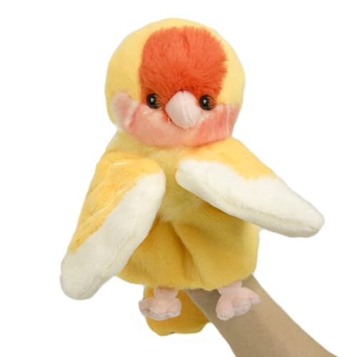 RLOMUTE Papagei-Handpuppe aus Plüsch Unzertrennliche süßes kuscheliges Tierspielzeug für Rollenspiele Geschichtenerzählen für Kinder Jungen und Mädchen Eltern-Kind-Interaktion Spiele Gelb RLOMUTE Papagei-Handpuppe aus Plüsch Unzertrennliche süßes kuscheliges Tierspielzeug für Rollenspiele Geschichtenerzählen für Kinder Jungen und Mädchen Eltern-Kind-Interaktion Spiele Gelb von RLOMUTE