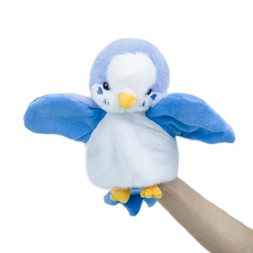 RLOMUTE Papagei-Handpuppe aus Plüsch Wellensittich süßes kuscheliges Tierspielzeug für Rollenspiele Geschichtenerzählen für Kinder Jungen und Mädchen Eltern-Kind-Interaktion Spiele Blau RLOMUTE Papagei-Handpuppe aus Plüsch Wellensittich süßes kuscheliges Tierspielzeug für Rollenspiele Geschichtenerzählen für Kinder Jungen und Mädchen Eltern-Kind-Interaktion Spiele Blau von RLOMUTE