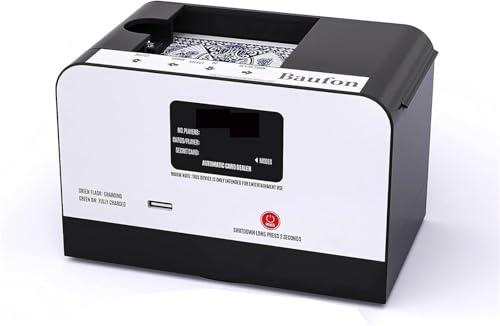 Intelligenter Pokerkartengeber, automatischer Kartengeber-Automat, um 360° drehbarer elektrischer Kartenmischautomat, batteriebetriebener Kartengeber-Automat for UNO, Blackjack, Texas Hold'em, Kartens Intelligenter Pokerkartengeber, automatischer Kartengeber-Automat, um 360° drehbarer elektrischer Kartenmischautomat, batteriebetriebener Kartengeber-Automat for UNO, Blackjack, Texas Hold'em, Kartens von RMJEZTQD