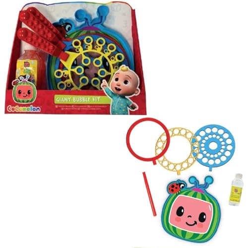 Cocomelon Riesenblasen-Set – Reifen, Luftpolsterablage und Lösung, Kinderspielzeug für den Außenbereich ab 3 Jahren von RMS International